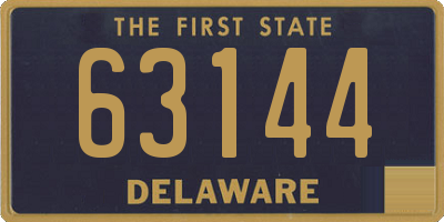 DE license plate 63144