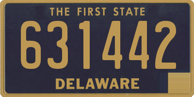 DE license plate 631442