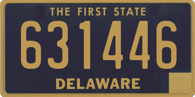 DE license plate 631446