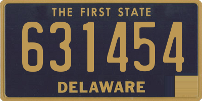 DE license plate 631454