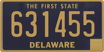 DE license plate 631455
