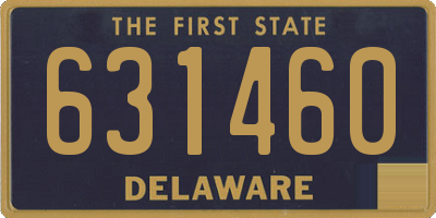 DE license plate 631460
