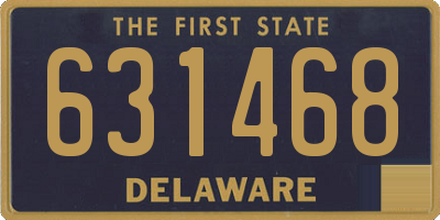 DE license plate 631468