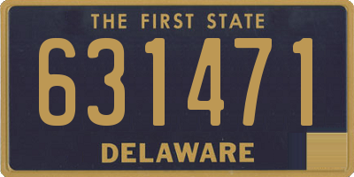 DE license plate 631471