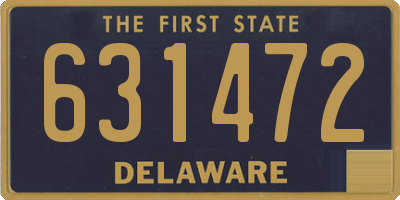 DE license plate 631472