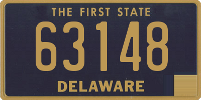DE license plate 63148