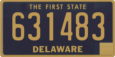 DE license plate 631483
