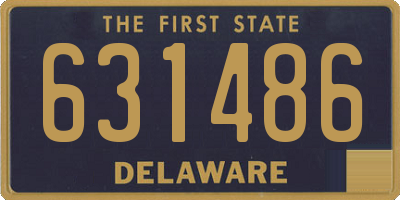 DE license plate 631486