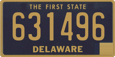 DE license plate 631496