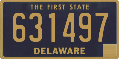 DE license plate 631497