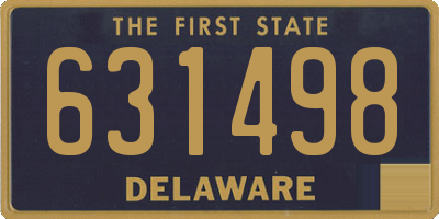 DE license plate 631498