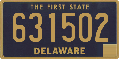 DE license plate 631502