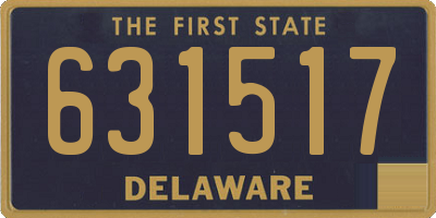 DE license plate 631517