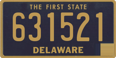 DE license plate 631521