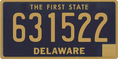 DE license plate 631522