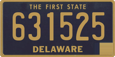 DE license plate 631525