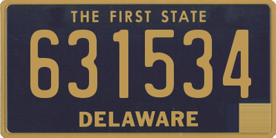 DE license plate 631534