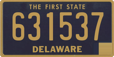 DE license plate 631537