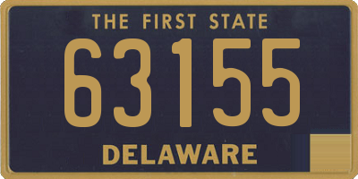 DE license plate 63155