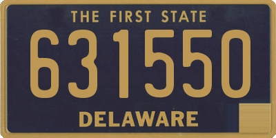DE license plate 631550