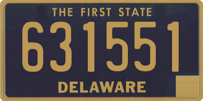 DE license plate 631551