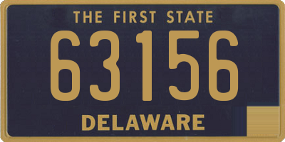 DE license plate 63156