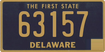 DE license plate 63157