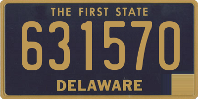 DE license plate 631570