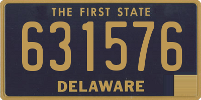 DE license plate 631576