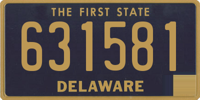 DE license plate 631581