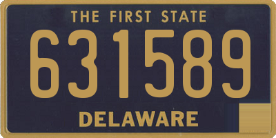 DE license plate 631589