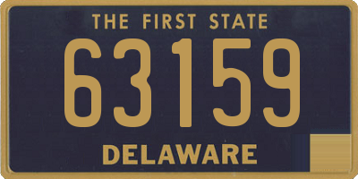 DE license plate 63159