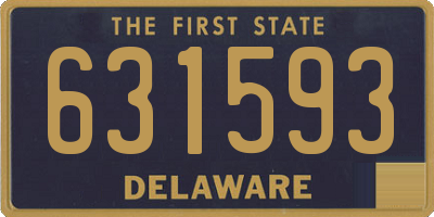 DE license plate 631593