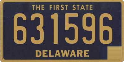 DE license plate 631596