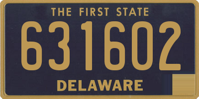 DE license plate 631602