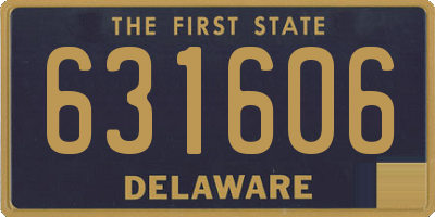 DE license plate 631606