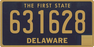 DE license plate 631628