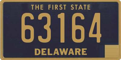 DE license plate 63164