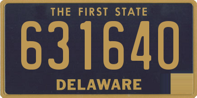 DE license plate 631640