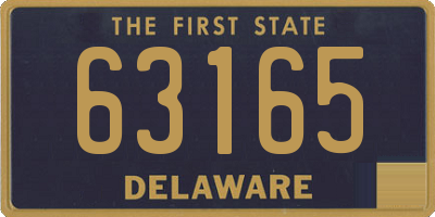 DE license plate 63165