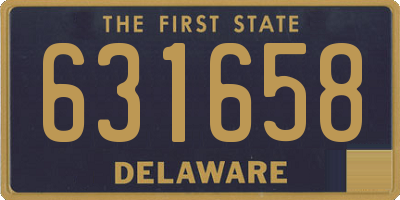 DE license plate 631658