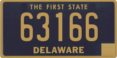 DE license plate 63166