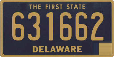 DE license plate 631662