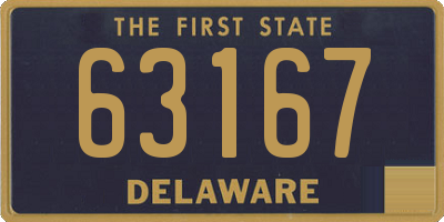 DE license plate 63167