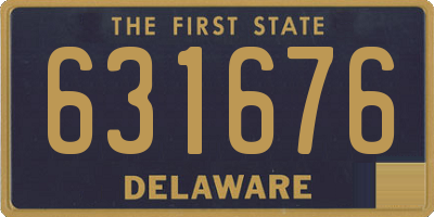 DE license plate 631676