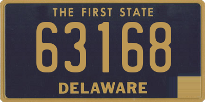 DE license plate 63168