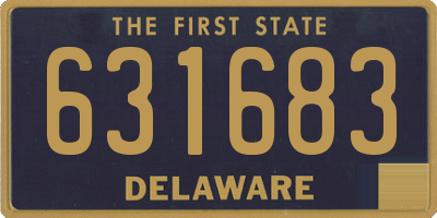 DE license plate 631683