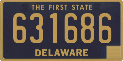 DE license plate 631686