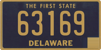 DE license plate 63169