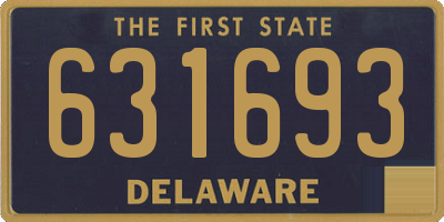 DE license plate 631693